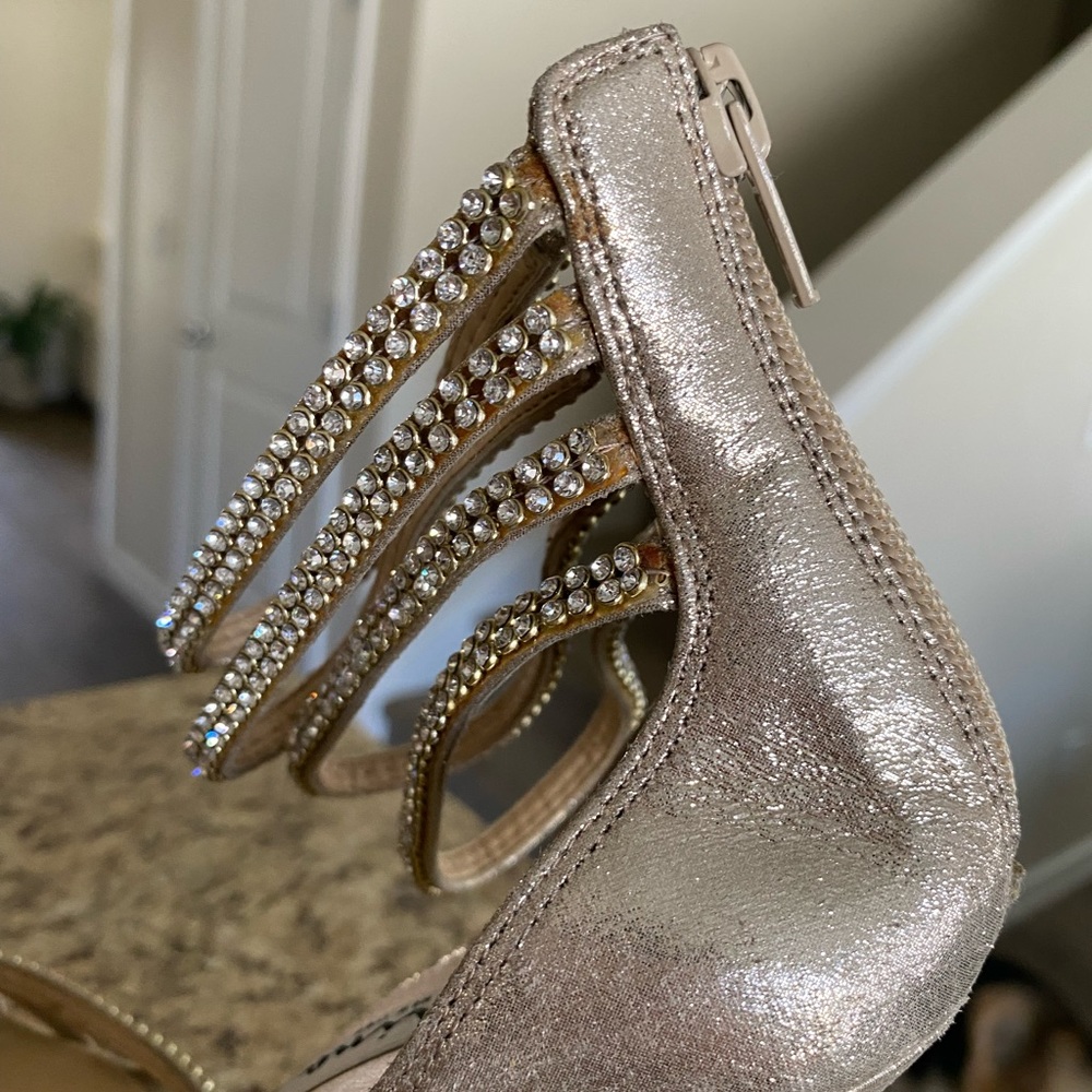 Nina New York Jeweled Ankle Strap Heels - Picture 12 of 15